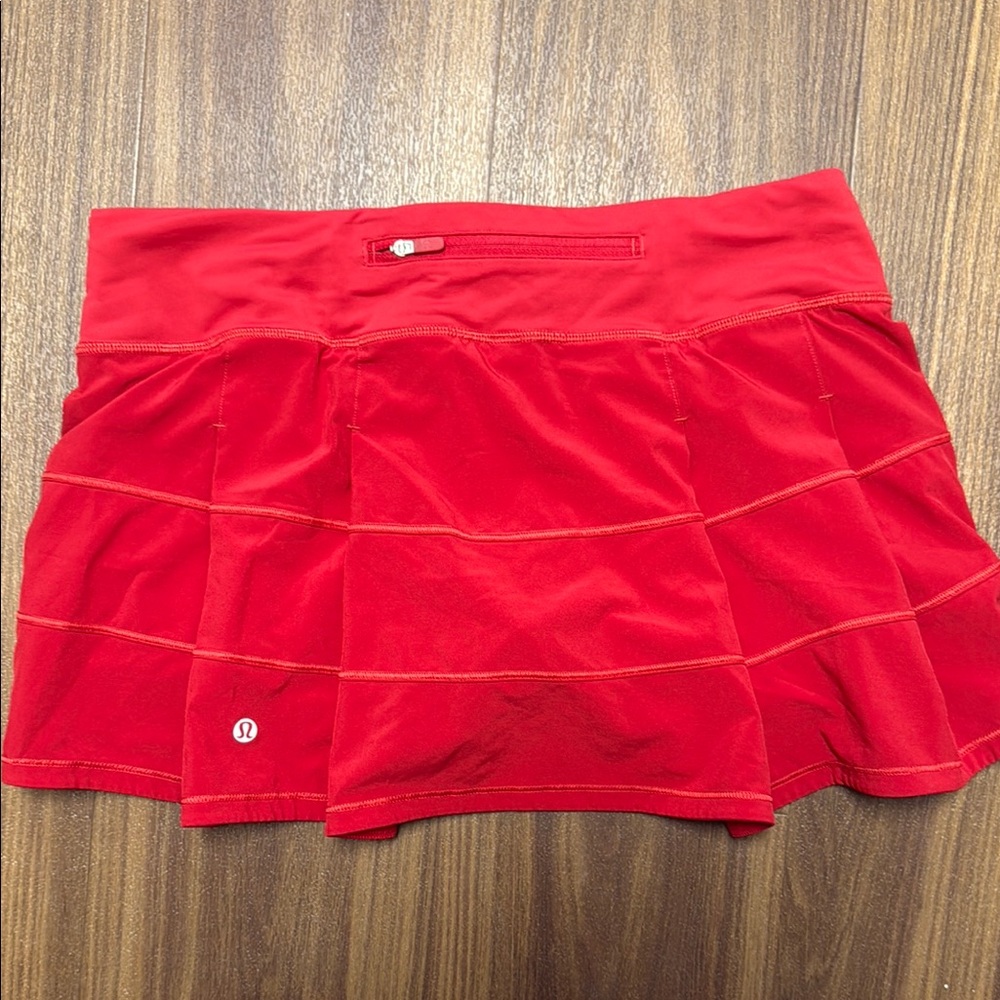 Lululemon pace rival skirt Red